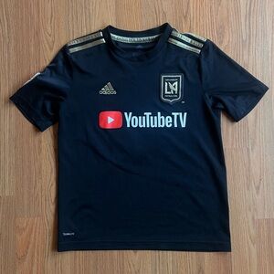 LAFC Vela Youth Size Medium Jersey Black Gold Home MLS Soccer Game Shirt Player